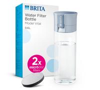 BRITA Vital Water Filter Bottle Light Blue 600ml incl. 2x MicroDisc Filters