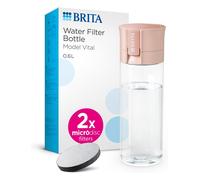 BRITA Water Filter Bottle Apricot (600ml) incl. 2x MicroDisc Filters