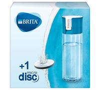 BRITA Water Filter Bottle, Reduces Chlorine and Organic Impurities, BPA Free, Blue, 600 ml