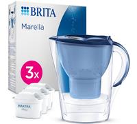 BRITA Marella Cool Water Filter Jug 2,4L + 3 Maxtra Pro All-in-1 Waterfilters Blue