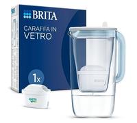 BRITA Water Filter Jug Glass Light Blue (2.5 L) Includes 1 Maxtra Pro All-in-1 Cartridge - Premium Design Glass Jug, Robust & Lightweight, Reduces Limescale, Chlorine, Pesticides, Metals such as Lead