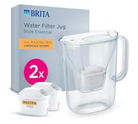 BRITA Water Filter Jug MAXTRA Style Essential, 2x Limescale Expert filters
