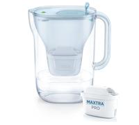 BRITA water filter jug Style eco Cool (2.4 l) glacier blue with 3 cartridges MAXTRA PRO value pack