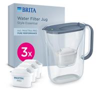 BRITA Water Filter Jug Style Essential 2.4L Blue 3x MAXTRA PRO Pure Performance