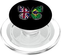 Britain and Brazil Mix Butterfly British Brazilian Roots PopSockets PopGrip for MagSafe