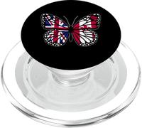 Britain and Canada Mix Butterfly British Canadian Roots PopSockets PopGrip for MagSafe