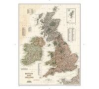 Britain and Ireland Executive Laminated Map: Wall Maps Countries & Regions (National Geographic Reference Map)