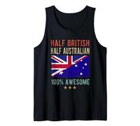 Britain Australia Flag Half British Half Australian Flag Tank Top