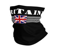 Britain British Flag Text Men Women Headwear Breathable Magic Headband Windproof Neck Gaiter For Tennis Sports Running