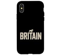 Britain Bulldog Vintage UK Heritage Pride Emblem Case for iPhone X/XS
