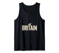 Britain Bulldog Vintage UK Heritage Pride Emblem Tank Top