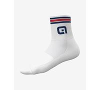 Alé Unisex British Cycling Official Prime Q-Skin 12cm Cycling Socks, White, L (44-47 EU)