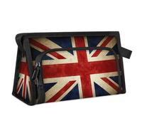 Britain Flag Travel Toiletry Bag for Women Men Girls Boys UK Flag Multifunctional Makeup Pouch Bag Wash Toiletries Cosmetic Organizer Shower Bag