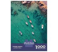 Britain French Poster 1000 Piece Jigsaw Puzzle, Historic Square Architecture, Screen-Free Fun, Matte Printed Jigsaw, for Travel Lovers, 52x38cm/1000pcs