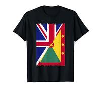 Britain Grenada Flag Half British Half Grenadian Flag T-Shirt