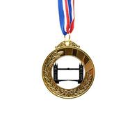 Britain London Tower Bridge Outline UK Gold Award Winner Medal First Place Ribbon