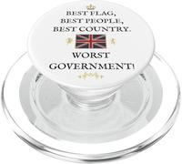 BRITAIN PATRIOT SUPPORT PROUD BRITISH WORST GOVERNMENT UK PopSockets PopGrip for MagSafe