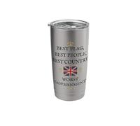 Britain Patriot Support Proud British Worst Government UK Stainless Steel Insulated Tumbler
