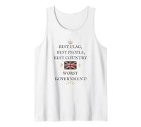 BRITAIN PATRIOT SUPPORT PROUD BRITISH WORST GOVERNMENT UK Tank Top