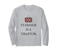 Britain Patriots British Pride Supporter STARMER Traitor UK Long Sleeve T-Shirt