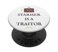 BRITAIN PATRIOTS BRITISH PRIDE SUPPORTER STARMER TRAITOR UK PopSockets Adhesive PopGrip