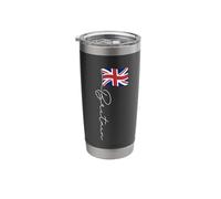 Britain Signature Flag Pole - Elegant Patriotic British Flag Stainless Steel Insulated Tumbler