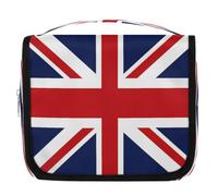 Britain UK British Flag Hanging Toiletry Bag Travel Wash Bag Cosmetic Makeup Accessories Organizer Waterproof Shower Bag Beauty Pouch for Women Girls Kids Gift