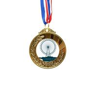 Britain UK London Eye United Kingdom Gold Award Winner Medal First Place Ribbon