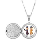 Britain UK London Royal Soldiers Locket Necklace Hold Picture Jewelry Birthday Gift