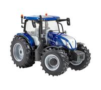New Holland T6.180 Blue Power Tractor Toy, Farm Toys for Children, New Holland Tractor Toy Compatible with 1:32 Scale Farm Animals and Toys, Suitable for Collectors & Children from 3 Years