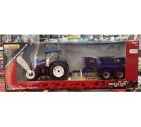 Britains 43268 New Holland T6.175 Tractor NC Dump Trailer 1:32 Scale Farm Model
