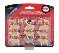 Britains 43282 Sheep Set 1:32 scale Border collie farm animals pack toy lambs