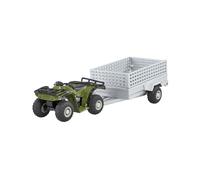 Britains 4WD Buggy With Trailer Set Cow Feeder Bale Lifter Tractor 1:32