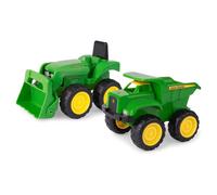 John Deere 35874 Dump Truck & Tractor, 2 Pack