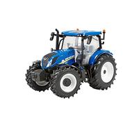 New Holland T6.175 Blue Power Tractor Replica, New Holland Tractor Replica Compatible with 1:32 Scale Farm Animals and Toys, Suitable for Collectors & Children from 3 Years