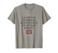 BRITAINS Patriots British Pride Supporters Leave The ECHR UK T-Shirt