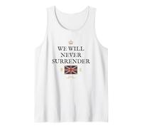 BRITAINS Patriots British Pride Supporters Never Surrender Tank Top