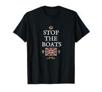 BRITAINS Patriots British Pride Supporters Stop The Boats UK T-Shirt