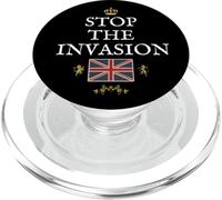BRITAINS PATRIOTS BRITISH PRIDE SUPPORTERS STOP THE INVASION PopSockets PopGrip for MagSafe