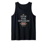 BRITAINS Patriots British Pride Supporters Stop The Invasion Tank Top