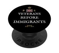 BRITAINS PATRIOTS BRITISH PRIDE SUPPORTERS VETERANS FIRST UK PopSockets Adhesive PopGrip