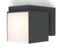Britalia LED Outdoor Wall Light, Cube, 11.6x10x14.8cm, Anthracite Dark Grey, Aluminium, Modern, Rotating Head, IP54, 12.2W