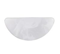 Britalia LED White Alabaster Modern Half Moon Wall Light 25cm - Dimensions: Height 110mm x Width 250mm (11cm x 25cm) | Weight: 0.2Kg (200g)