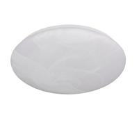 Britalia LED White Alabaster Modern Round Flush Ceiling Light - 28cm Diameter - Dimensions: Height 60mm x Width 280mm (6cm x 28cm) | Weight: 0.4Kg (400g)