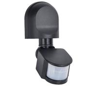 Britalia PIR Motion Sensor, Black, 180 Degree Detection, IP44, 2-12m Range, Wall Mounted