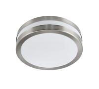 Britalia Stainless Steel Outdoor Modern Round Flush Bulkhead IP44-2 x E27 ES Large Edison Screw Light Bulb Required (Not Included) | Suitable for Standard or Smart LED Lamps