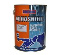 Britannia Aquashield High Build Waterproof Roof Repair Coat 5kg | Cold Applied Liquid Membrane (Grey)