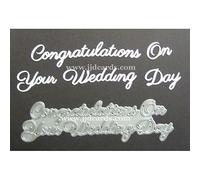 Britannia Dies - Congratulations On Your Wedding Day Word Set