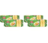 Britannia Eggless Cake Rusk 560g | Crispy & Crunchy Twice-Baked Toasted Cake | Perfect Tea-Time Snack | 100% Vegetarian | Indian Style Rusk (Pack of 4)