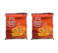 Britannia Good Day Cashew Cookies (648g) (Pack of 2) - Melt-In-Mouth Cookies Loaded with Cashew Nuts and Butter - Cracker Cookies Snacks for Kids